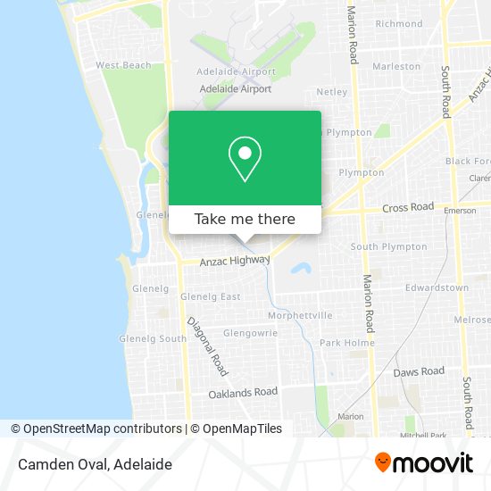 Camden Oval map