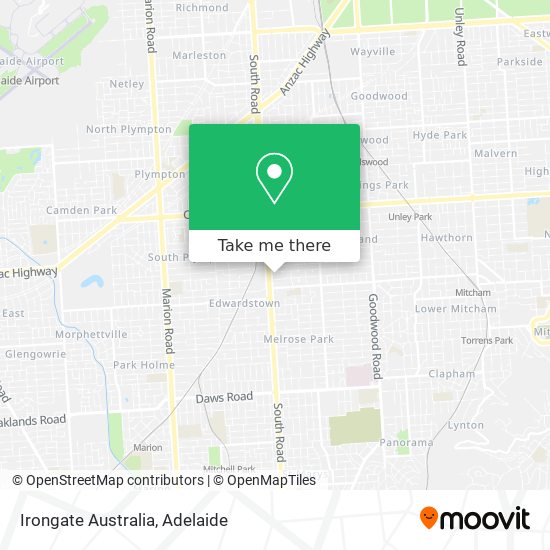 Mapa Irongate Australia