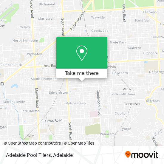 Adelaide Pool Tilers map