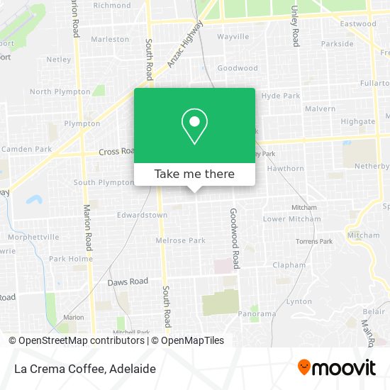 La Crema Coffee map