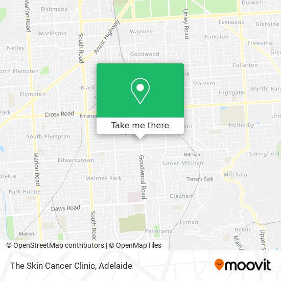 The Skin Cancer Clinic map