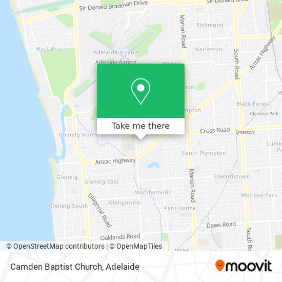 Mapa Camden Baptist Church