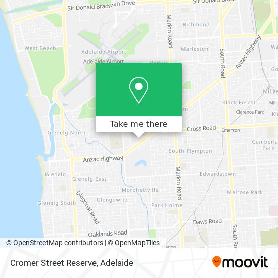 Cromer Street Reserve map