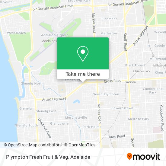 Mapa Plympton Fresh Fruit & Veg