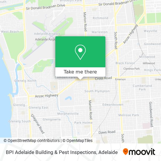 BPI Adelaide Building & Pest Inspections map