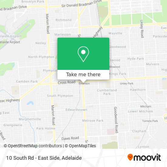 10 South Rd - East Side map