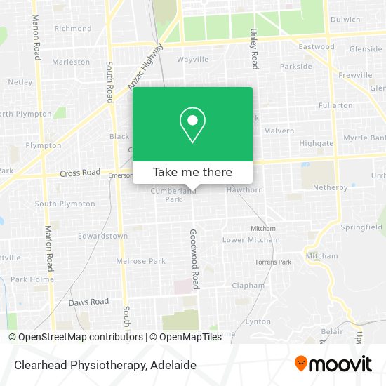 Mapa Clearhead Physiotherapy
