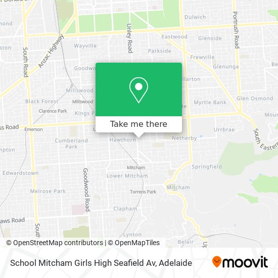 School Mitcham Girls High Seafield Av map