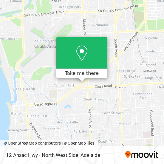 12 Anzac Hwy - North West Side map