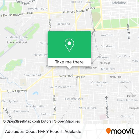Mapa Adelaide's Coast FM- Y Report