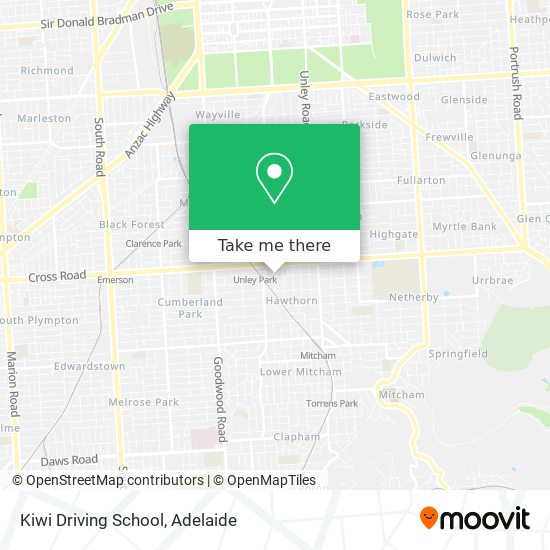 Kiwi Driving School map