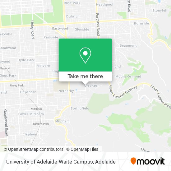 University of Adelaide-Waite Campus map