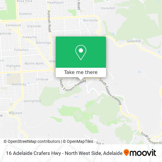 16 Adelaide Crafers Hwy - North West Side map