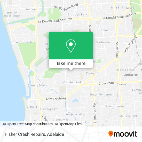 Fisher Crash Repairs map