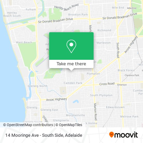 14 Mooringe Ave - South Side map