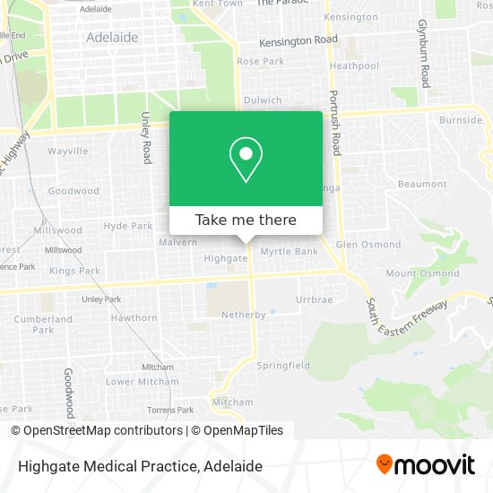 Highgate Medical Practice map