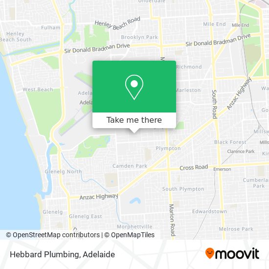 Mapa Hebbard Plumbing