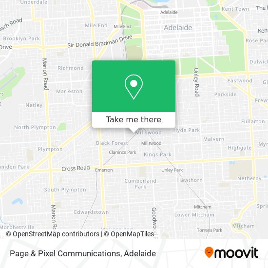 Page & Pixel Communications map