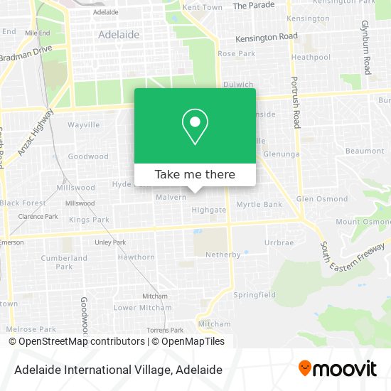 Adelaide International Village map