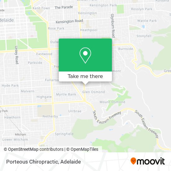 Porteous Chiropractic map