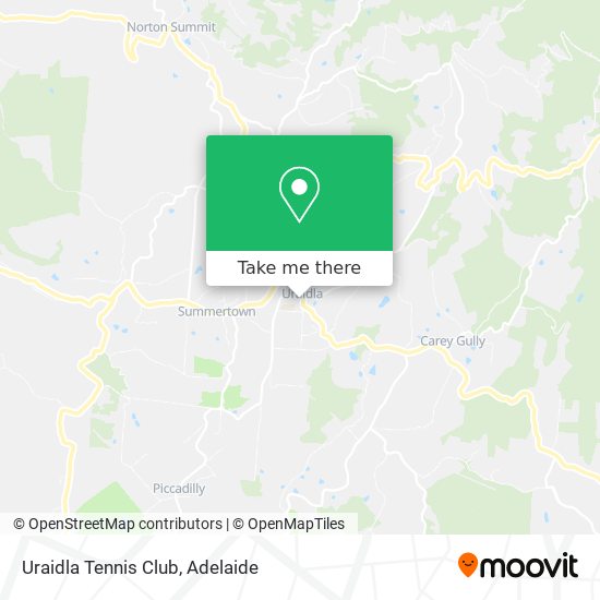 Uraidla Tennis Club map