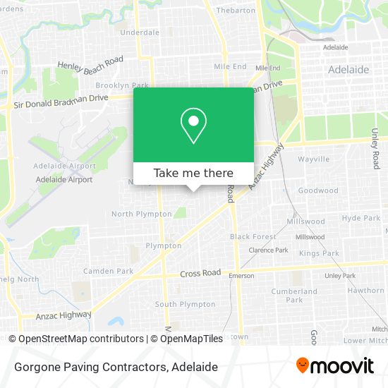 Gorgone Paving Contractors map