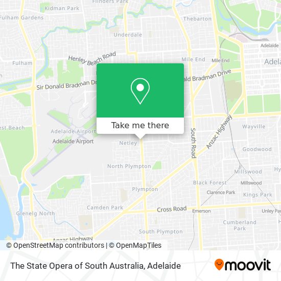Mapa The State Opera of South Australia