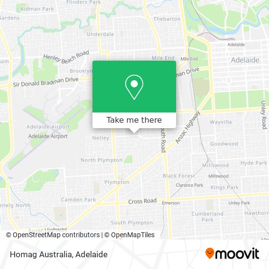 Mapa Homag Australia