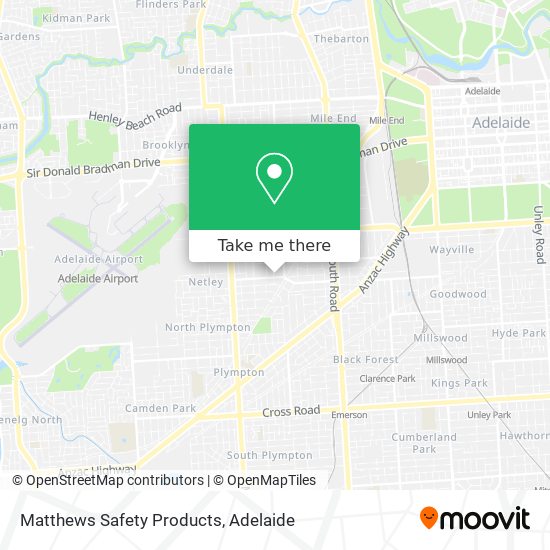 Matthews Safety Products map