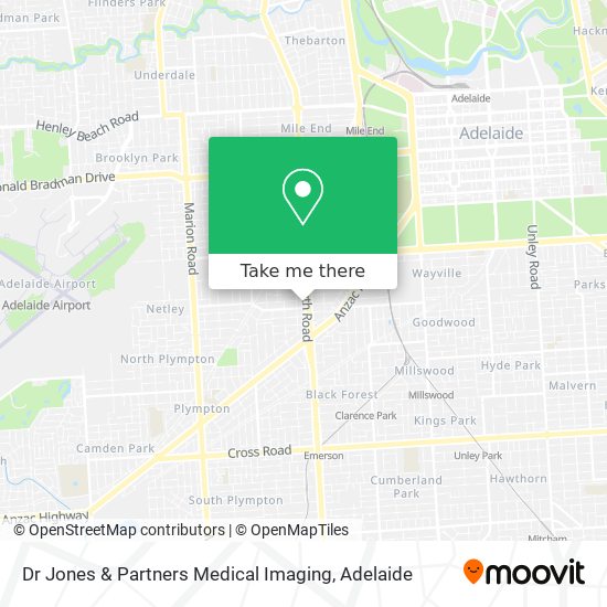 Dr Jones & Partners Medical Imaging map