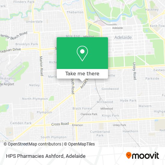 HPS Pharmacies Ashford map