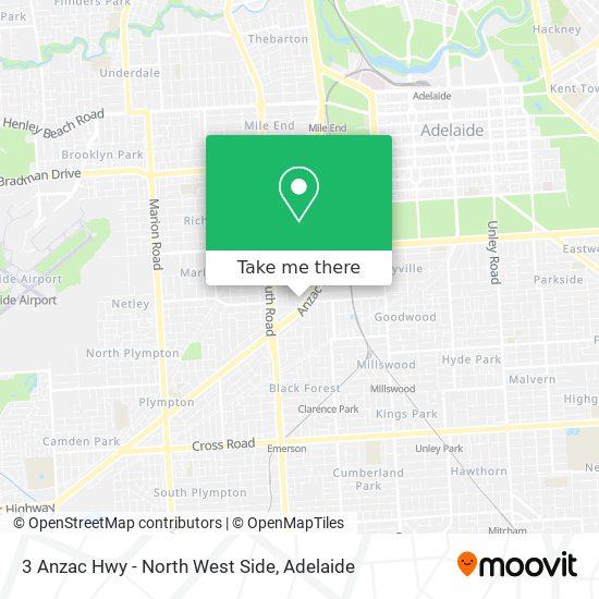 3 Anzac Hwy - North West Side map