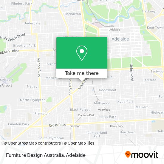 Furniture Design Australia map