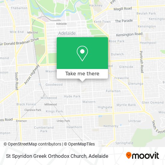 St Spyridon Greek Orthodox Church map