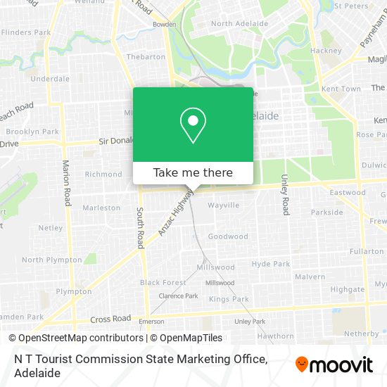 N T Tourist Commission State Marketing Office map