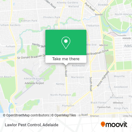 Lawlor Pest Control map