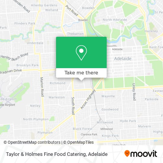 Taylor & Holmes Fine Food Catering map