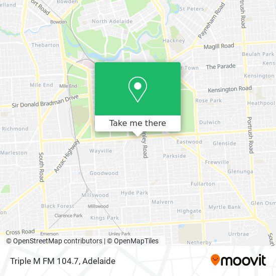 Triple M FM 104.7 map