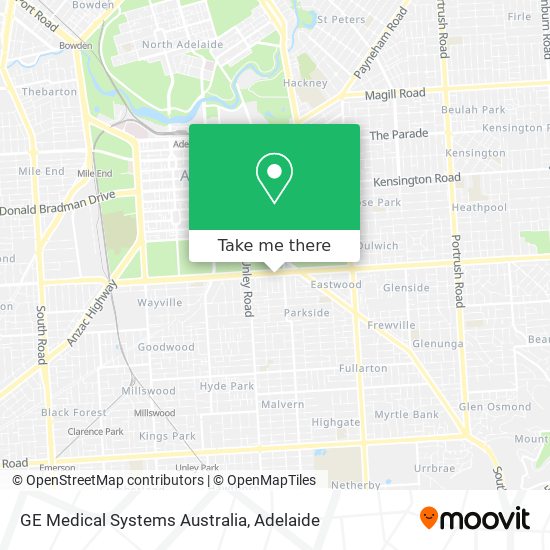 GE Medical Systems Australia map