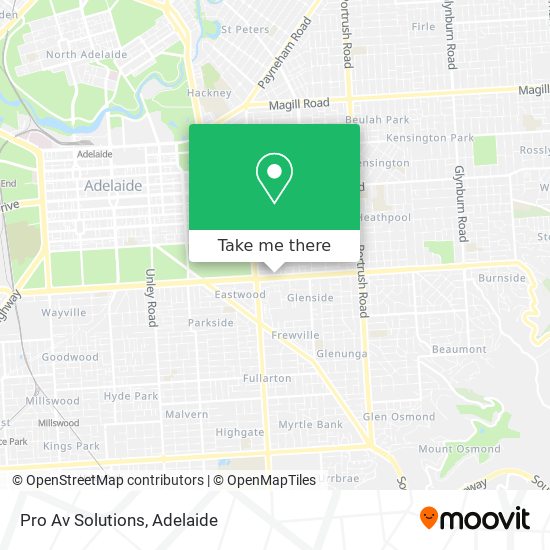 Pro Av Solutions map