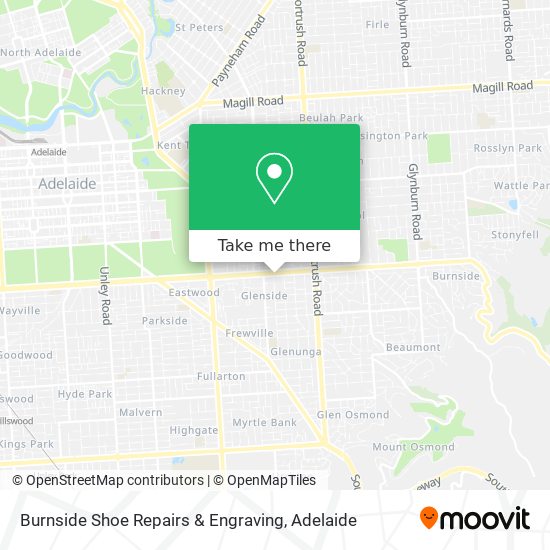 Burnside Shoe Repairs & Engraving map