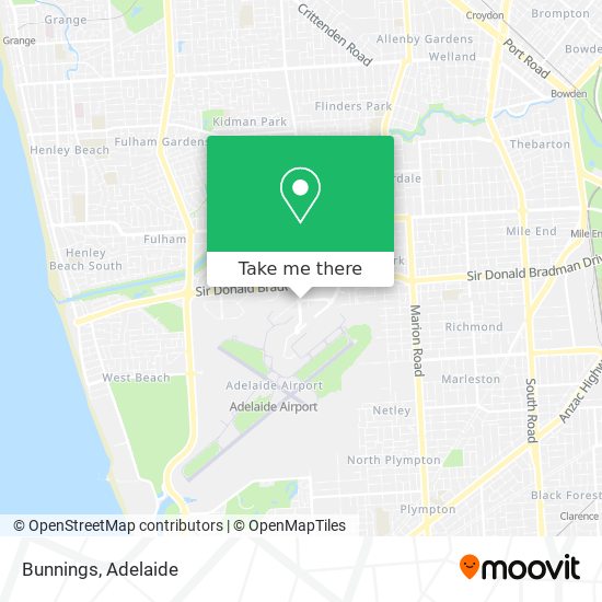 Bunnings map