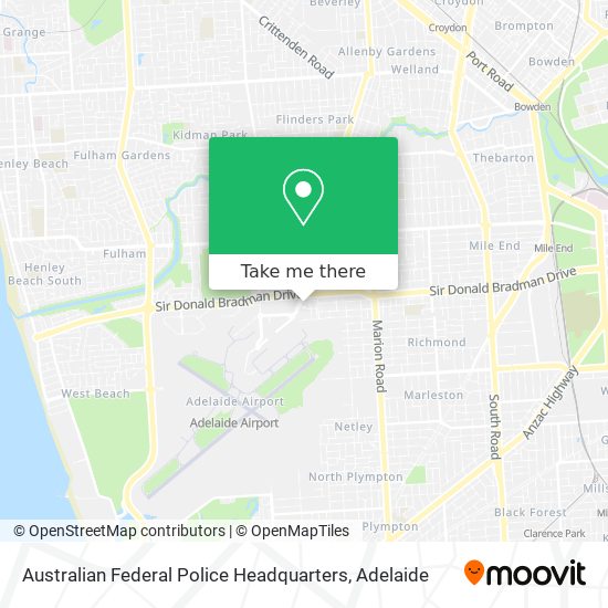 Mapa Australian Federal Police Headquarters