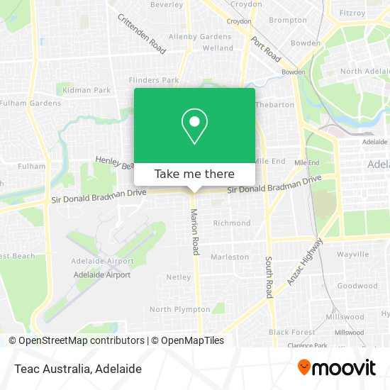 Teac Australia map