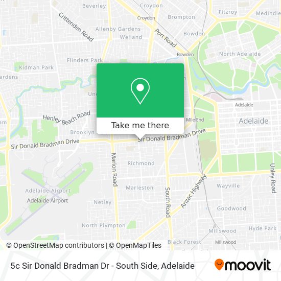 5c Sir Donald Bradman Dr - South Side map