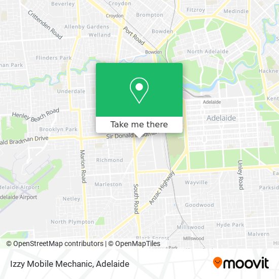 Izzy Mobile Mechanic map