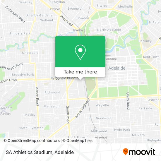 SA Athletics Stadium map