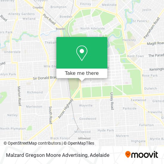 Malzard Gregson Moore Advertising map