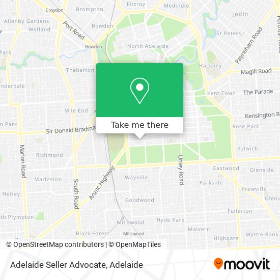 Mapa Adelaide Seller Advocate