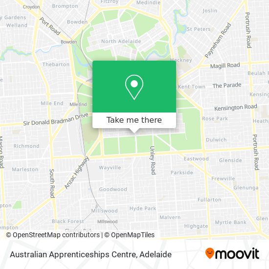 Australian Apprenticeships Centre map